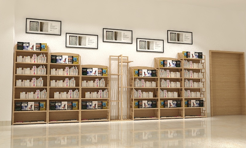 我们学校图书馆阅览室的布置