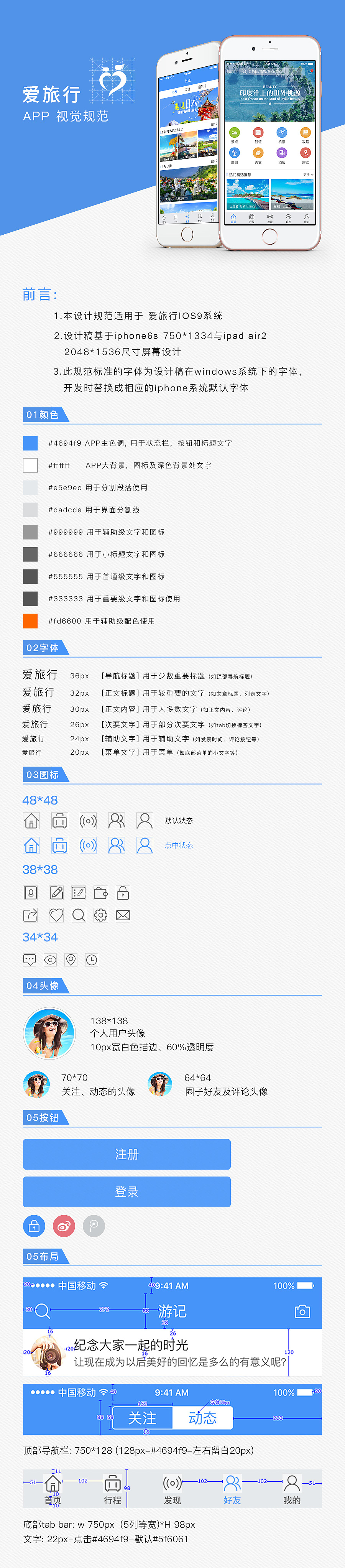 爱旅行APP_视觉规范（图ZNTUwNjM1NTI=） - 其他UI - 站酷设计师黄柏瑜Allen原创素材 - 站酷ZCOOL