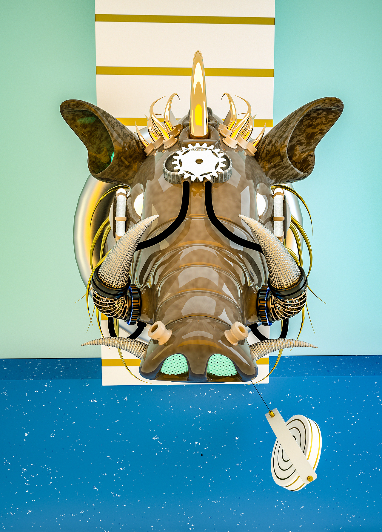 C4D模型OC渲染。一套生肖的作品