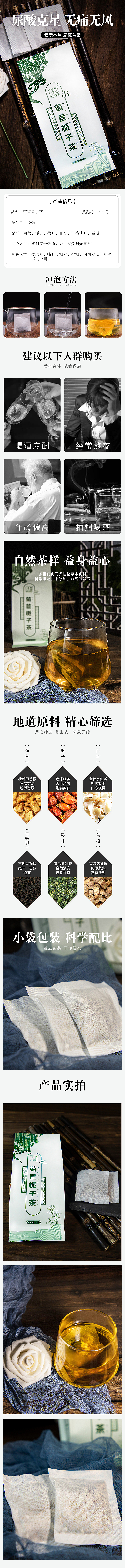 花茶类详情页 菊苣栀子茶