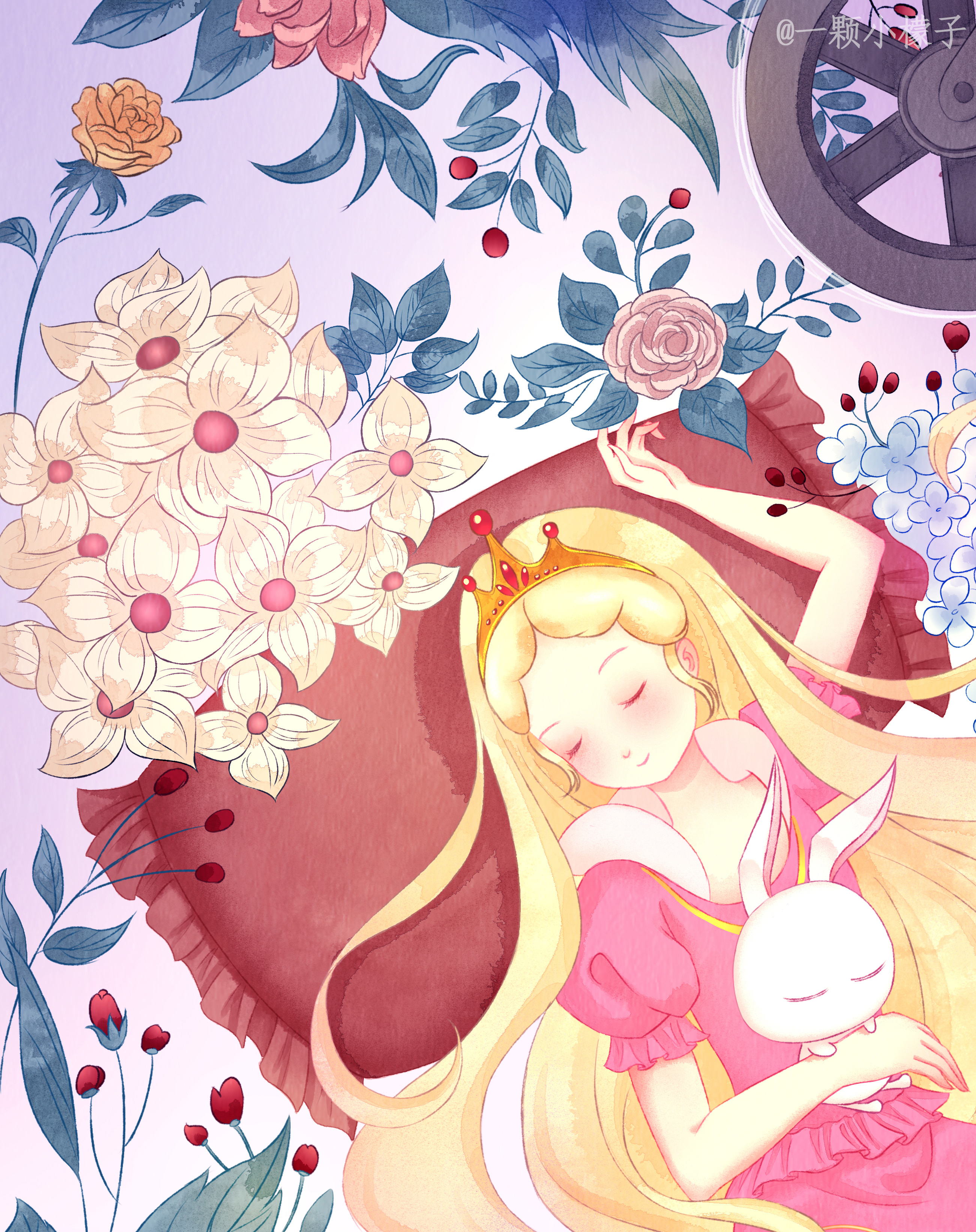 睡美人(包装插画)