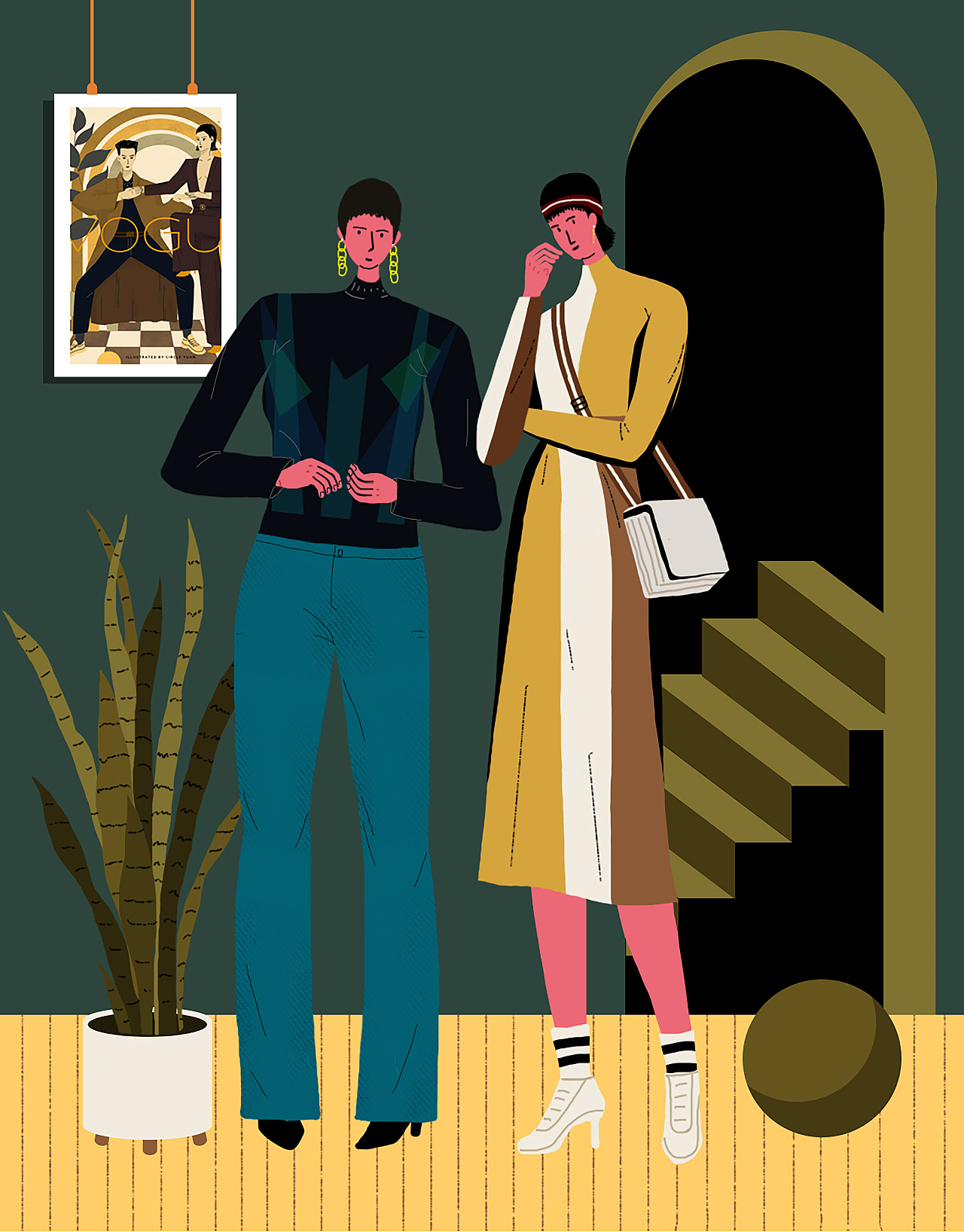 时尚模特|平面|海报|圆圆圈圈的画 - 原创作品 - 站酷 (zcool)