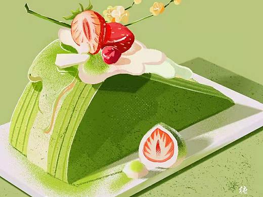 临摹作品-甜品（个人主页-ZNTc4MDAwOTI=） - 创作习作 - 站酷设计师纯MIN原创素材 - 站酷ZCOOL