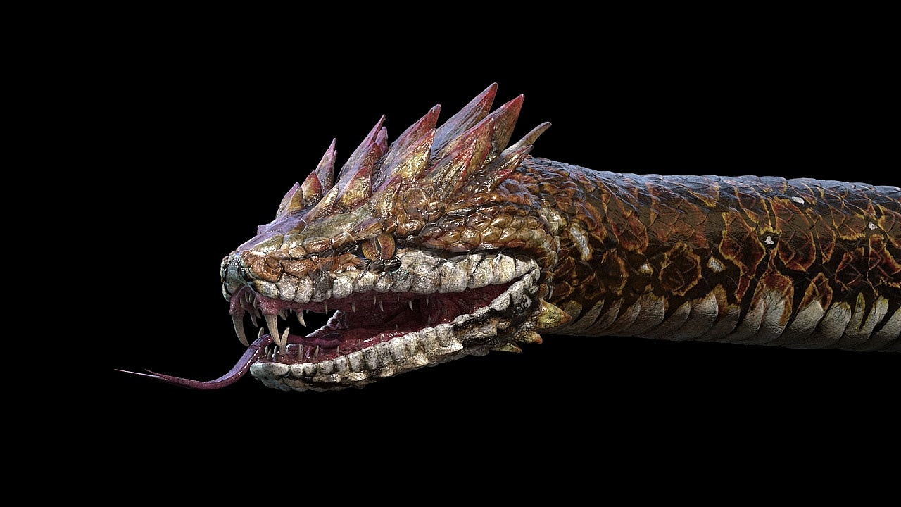 3d制作的蛇怪会动的那种