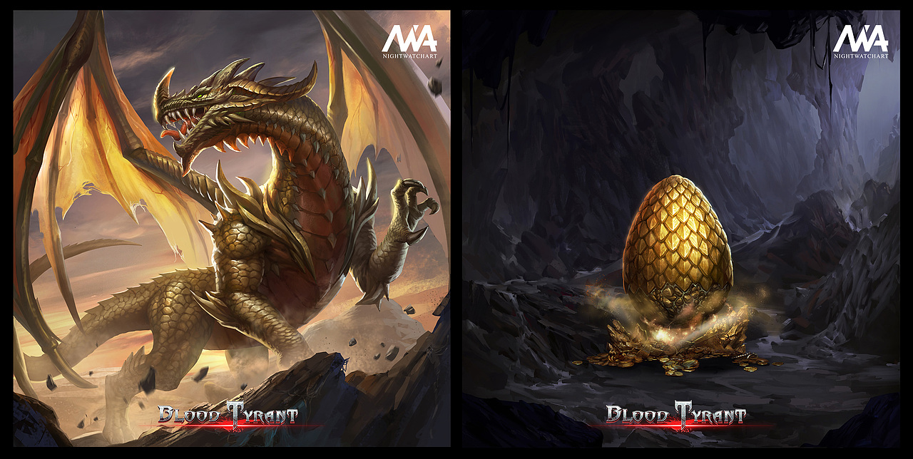 NWA团队作品，为《Blood Tyrant》绘制的部分插图