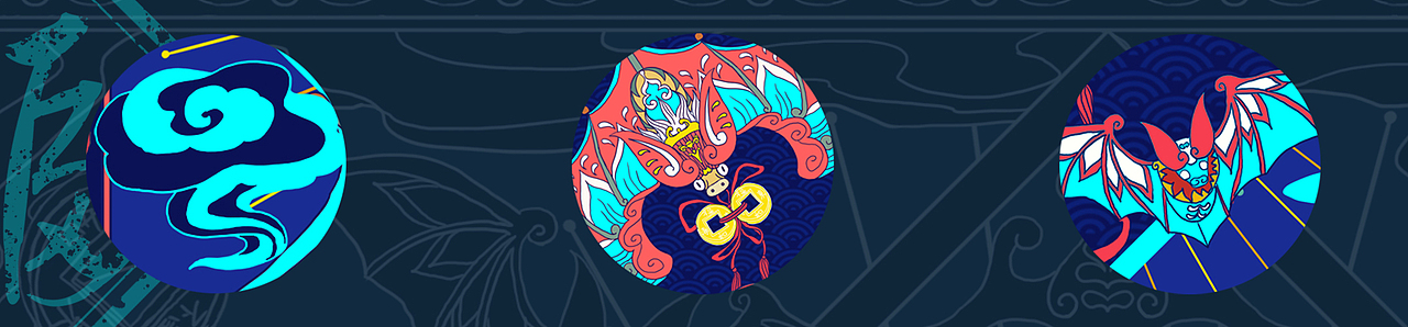 图案设计:福禄寿喜 ——福