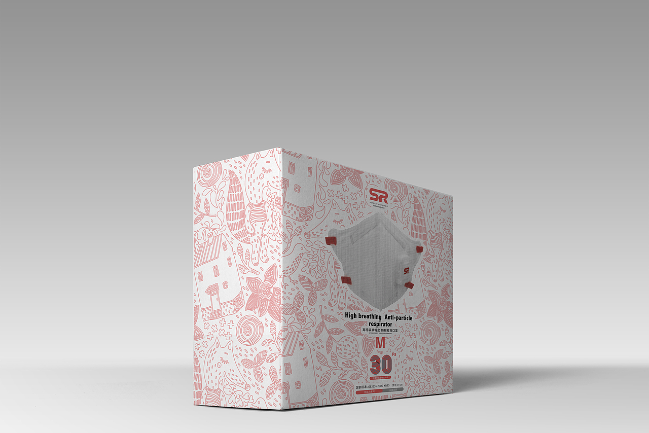 一组口罩包装
