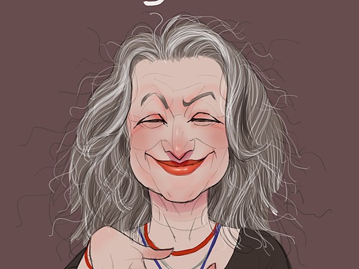 钢琴老妖婆martha argerich阿格里奇插画-新锐潮流插画97