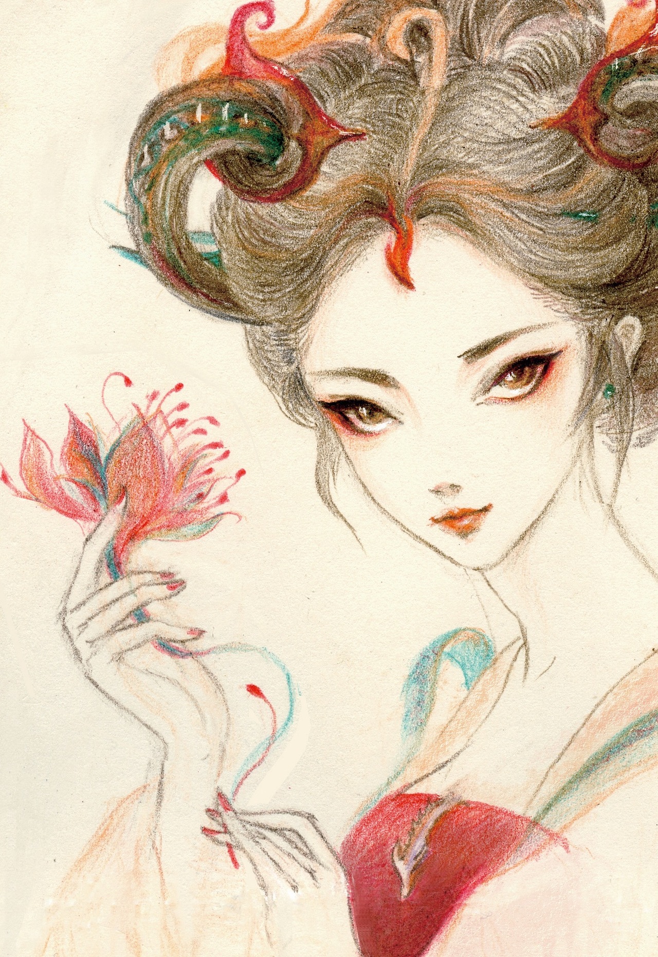 《闻香榭》 婉娘（图ZNjQ1NjIxMDA=） - 概念设定 - 站酷设计师羽微蓝原创素材 - 站酷ZCOOL