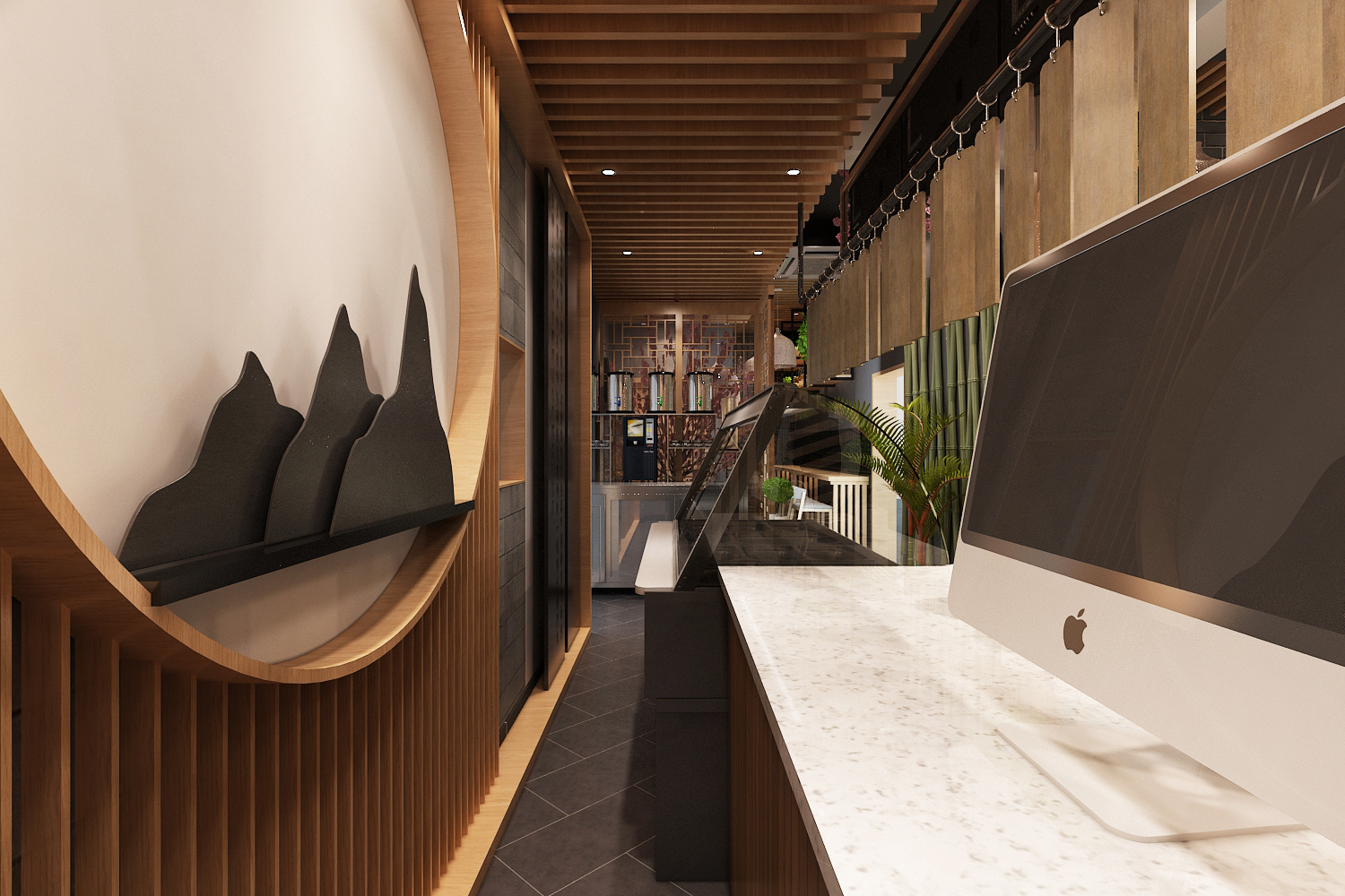 泰安中式面馆店面设计|空间|家装设计|星空工作室 - 原创作品 - 站酷