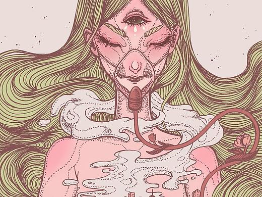 生命之吸（个人主页-ZMjc5NTYwNzY=） - 商业插画 - 站酷设计师榴莲_Frieda原创素材 - 站酷ZCOOL