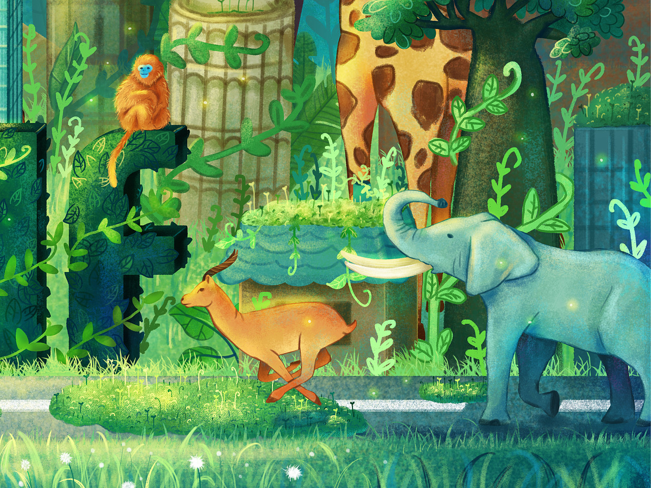 共存（图ZMjgwOTAyMjQ4） - 海报 - 站酷设计师夢姣W原创素材 - 站酷ZCOOL