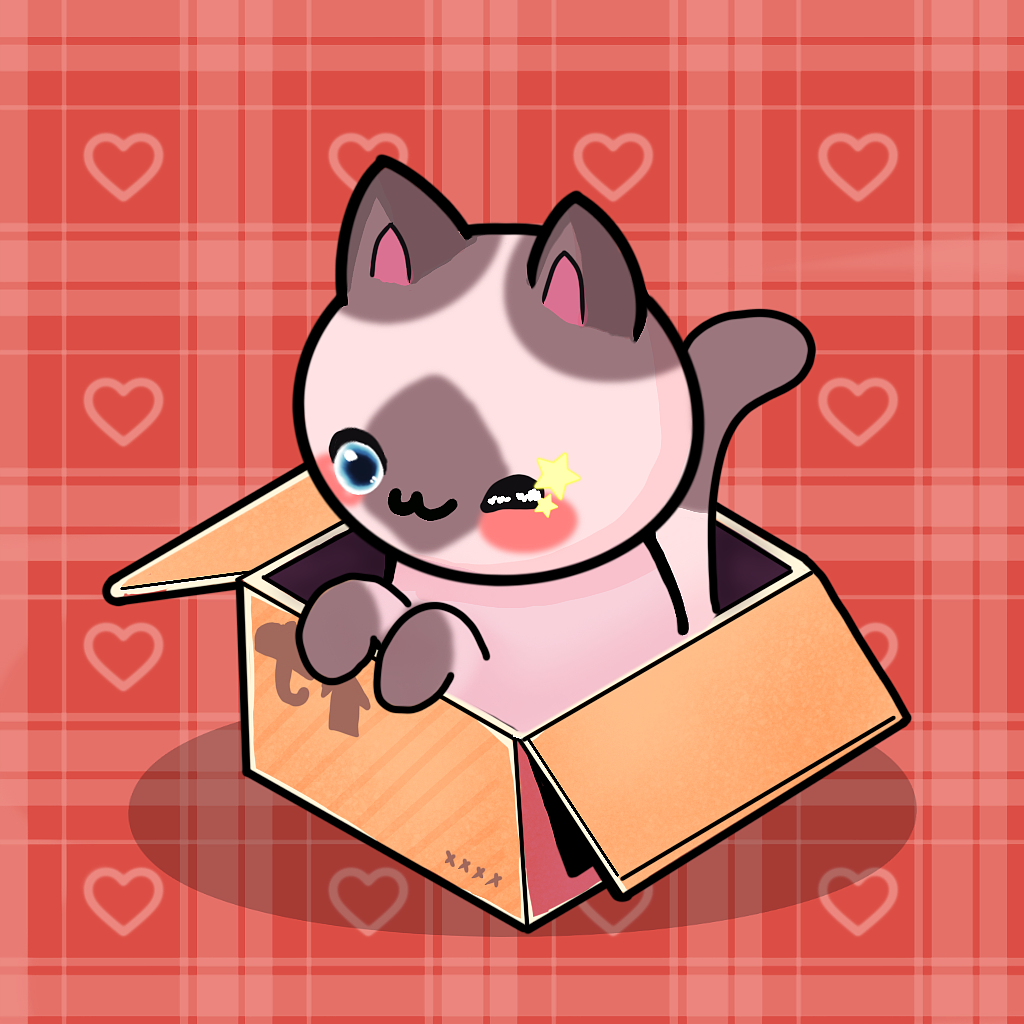 猫猫都爱纸壳箱！！！（图ZMjg4MDQ2NjEy） - 儿童插画 - 站酷设计师枕头君啊原创素材 - 站酷ZCOOL