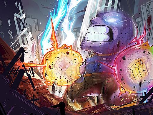 美漫插画过程简要