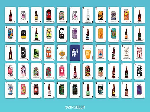 一副精酿啤酒扑克牌