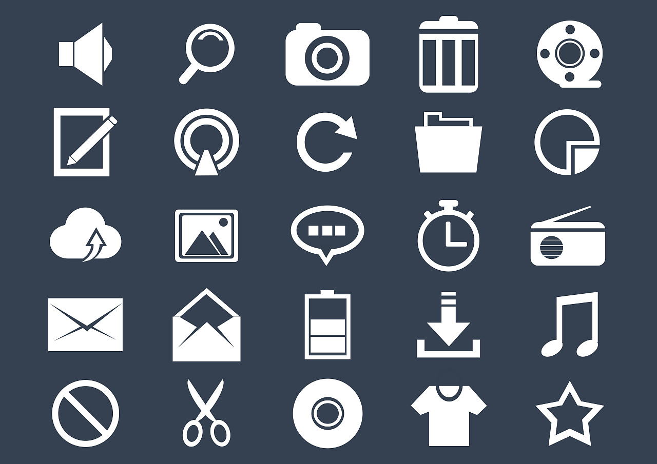 小图标矢量|ui|图标|南街余音扬 - 临摹作品 - 站酷 (zcool)