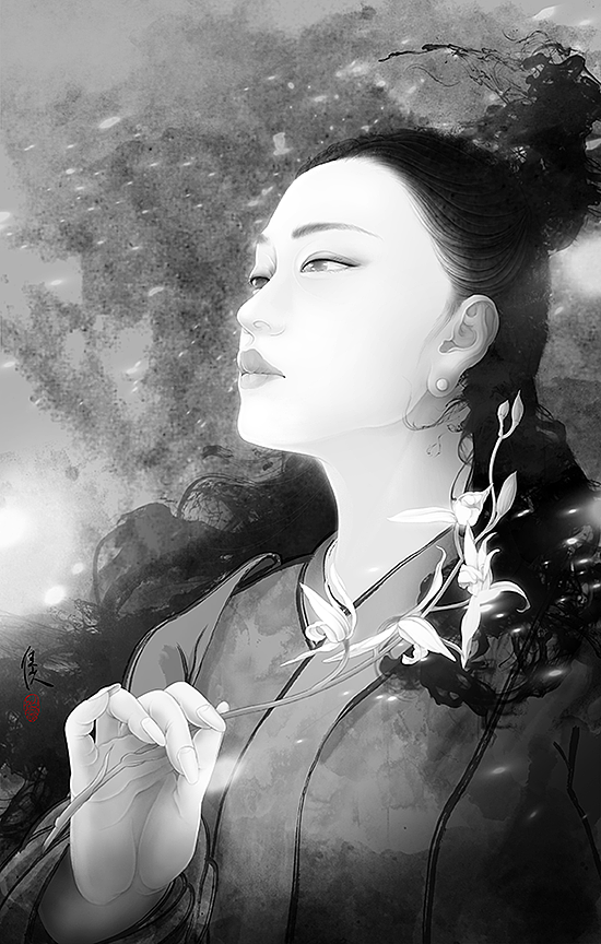 梅兰竹菊（图ZMTU3NzQ2MDAw） - 艺术插画 - 站酷设计师佳仙人原创素材 - 站酷ZCOOL