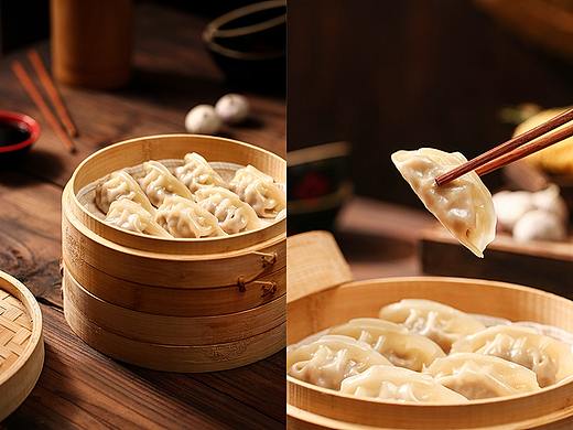 饺子拍摄 ✖ 典韬摄影 | 速冻饺子拍摄，暗色复古场景