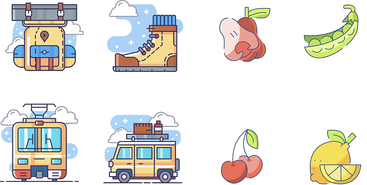 图标练习（图ZMTc2ODQ1NTY0） - APP界面 - 站酷设计师小M喵爷原创素材 - 站酷ZCOOL