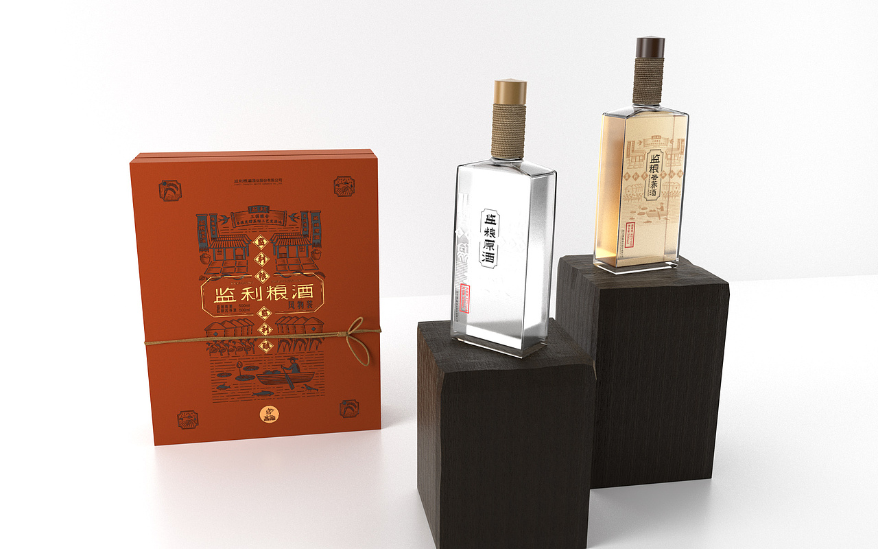 监利粮酒风物装包装设计