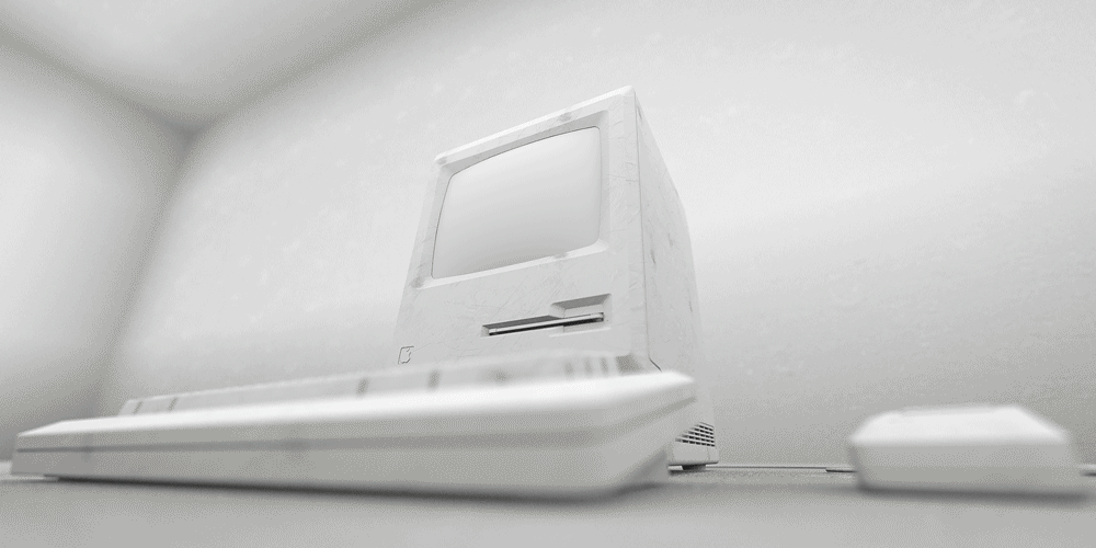 【渲染练习】Macintosh 128K（图ZMjc3NDEyMjg0） - 产品 - 站酷设计师一横不是路原创素材 - 站酷ZCOOL