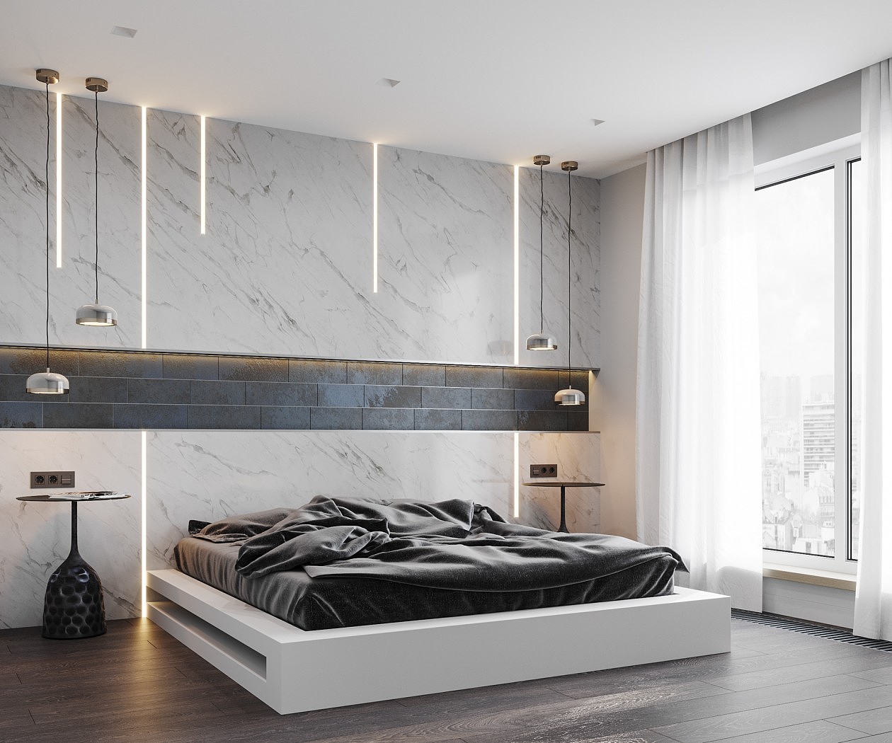 高级灰色系空间设计,既干净又敞亮