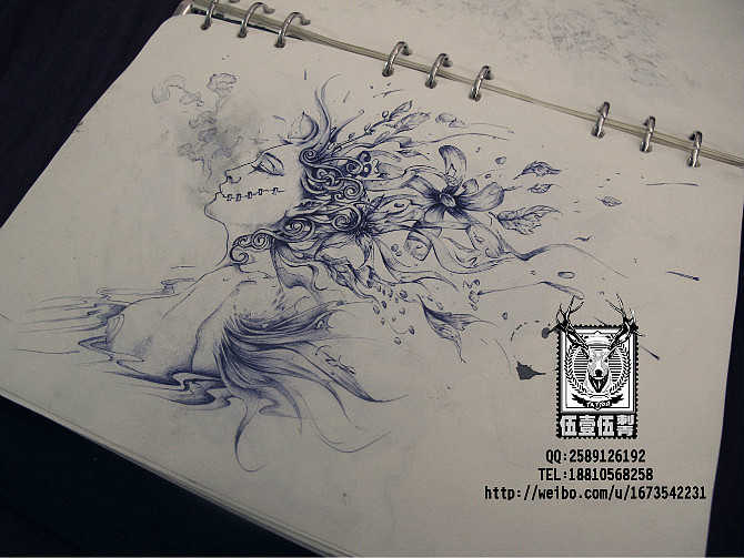 515刺青手稿（图ZMTIzMjg3MjQ=） - 创作习作 - 站酷设计师515TATTOO原创素材 - 站酷ZCOOL
