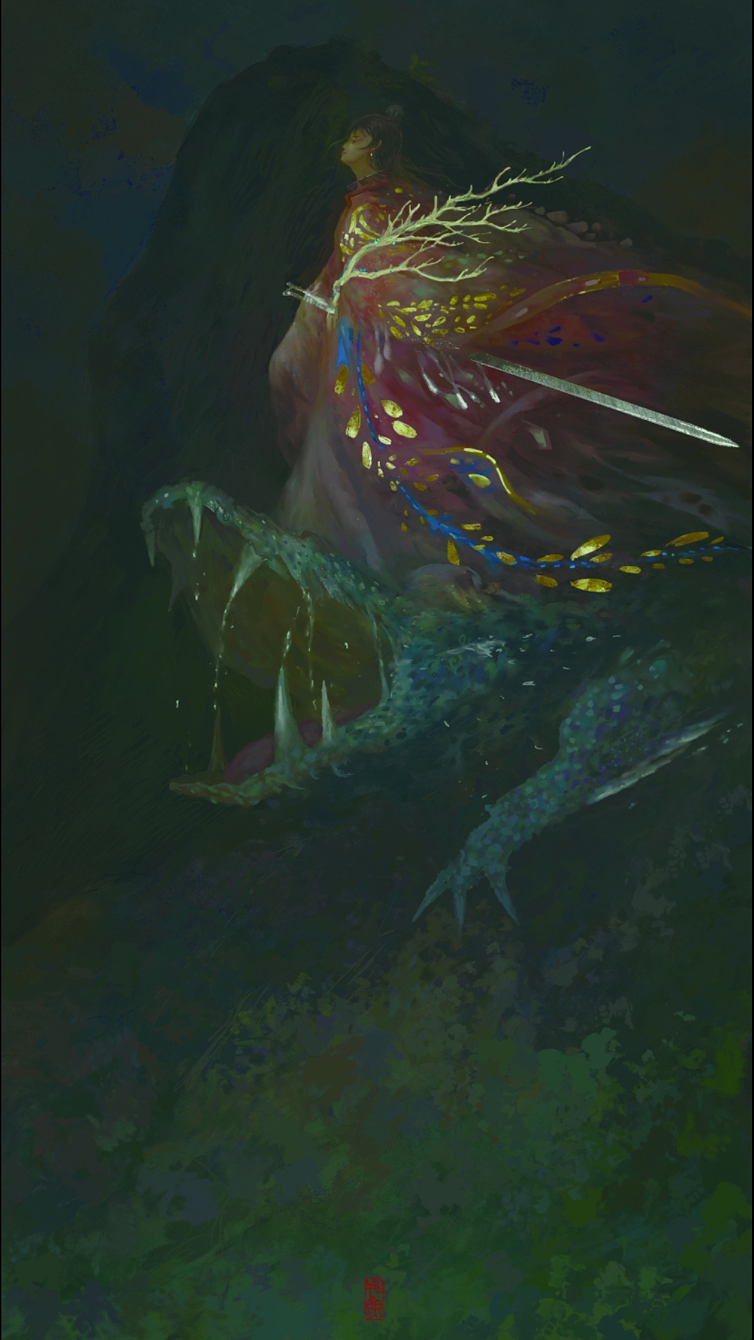【赤松子】——翔鱼（图ZMjM2MDQ3MTA4） - 商业插画 - 站酷设计师翔魚原创素材 - 站酷ZCOOL