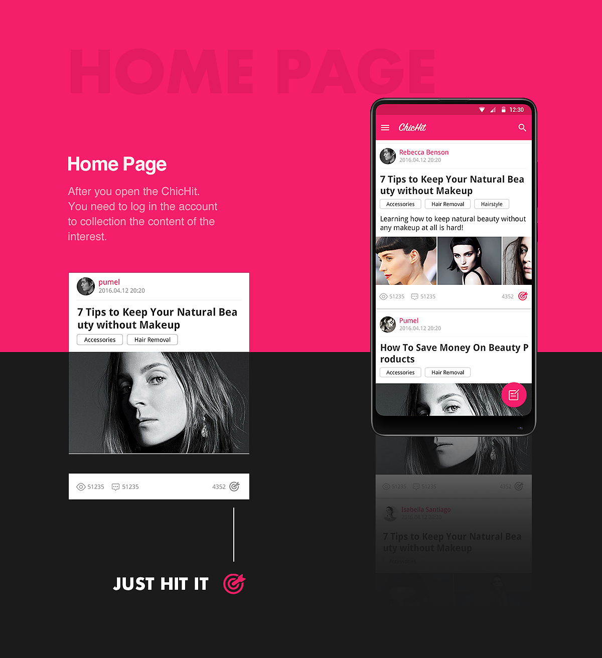 ChicHit App Design