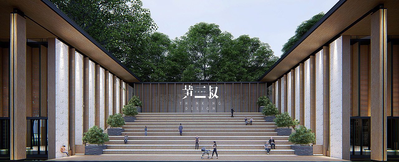 《四合》会所建筑空间设计（图ZMTMyMTY5MTA4） - 建筑设计 - 站酷设计师黄三苏原创素材 - 站酷ZCOOL