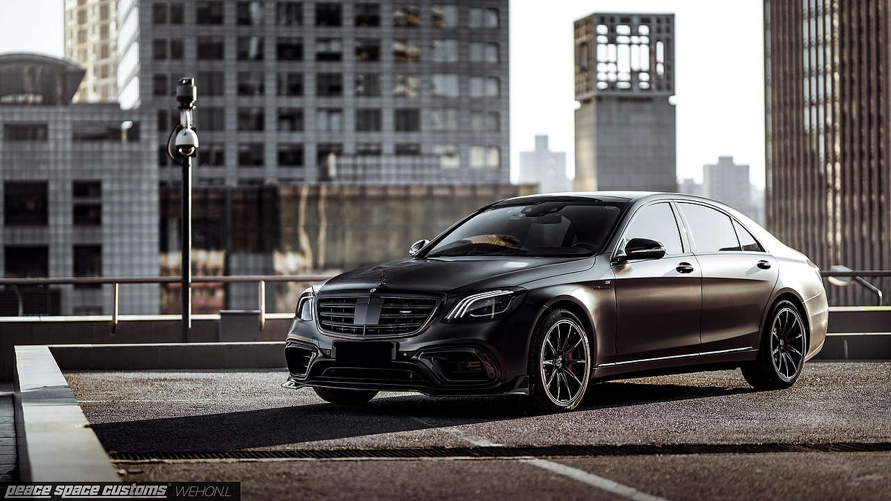 汽车摄影奔驰sw222巴博斯套件