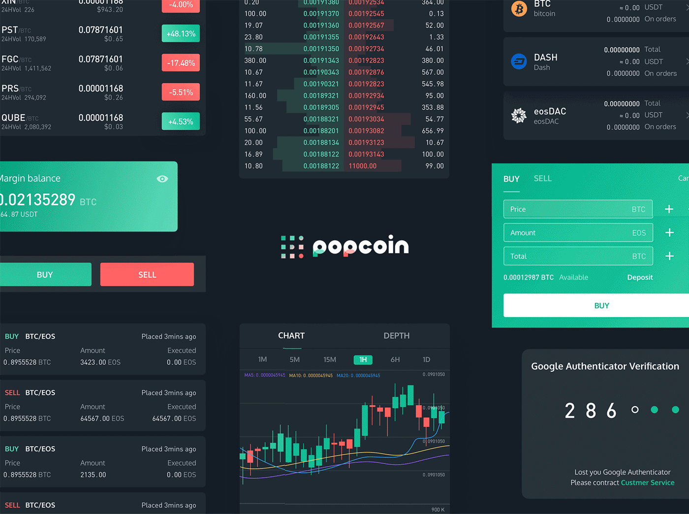 POPCOIN crypto exchange（图ZMTM4MjUzNzMy） - APP界面 - 站酷设计师张北北北北北原创素材 - 站酷ZCOOL