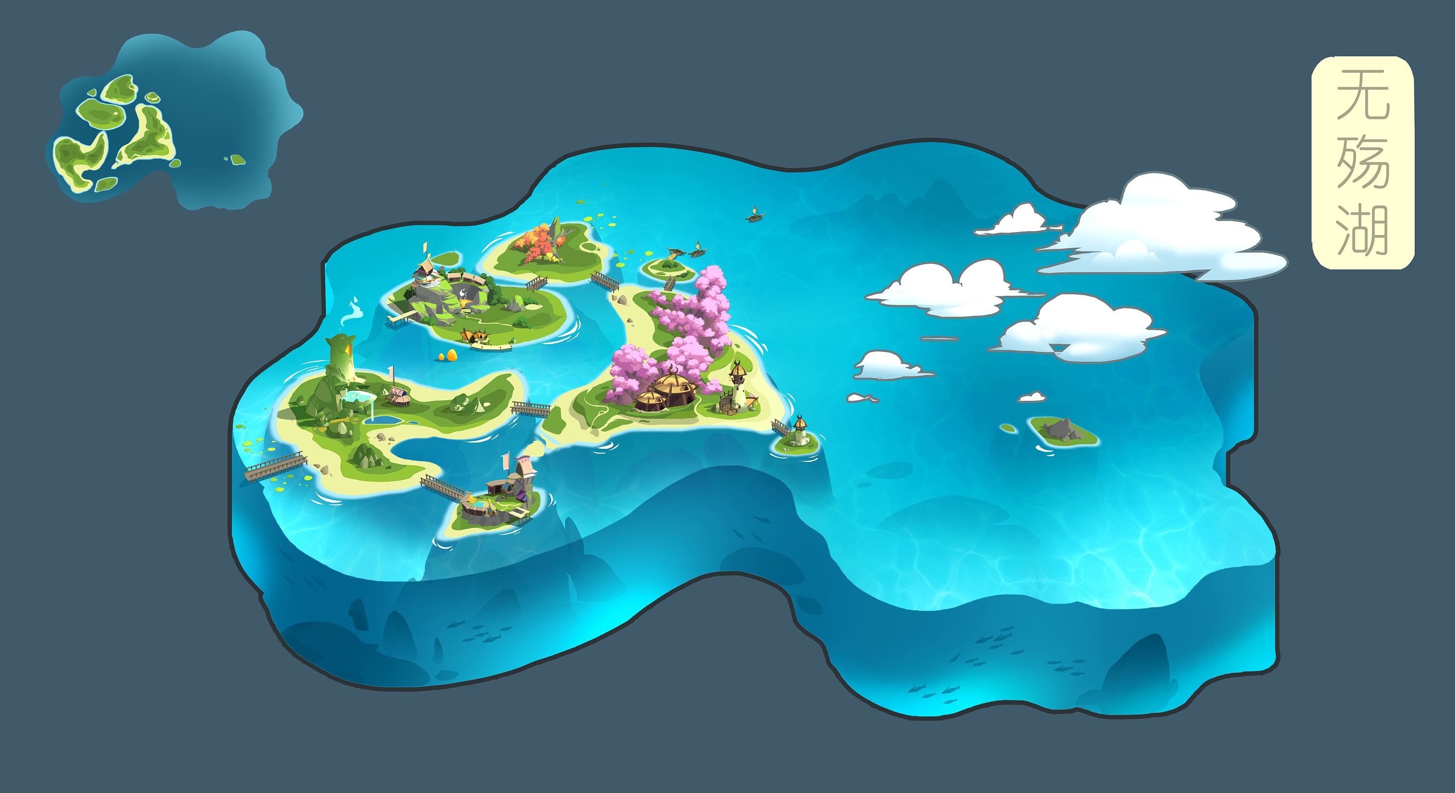 海岛 卡通海岛 岛屿 悬崖 小陆地 荒岛 群岛 游戏岛屿 小模型-自然场景模型库-3ds Max(.max)模型下载-cg模型网