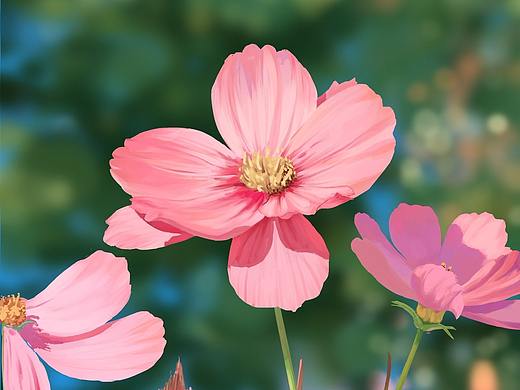 色彩速涂之植物花卉篇（个人主页-ZNTg2Nzc2Mjg=） - 创作习作 - 站酷设计师二十三楼的寒武纪原创素材 - 站酷ZCOOL