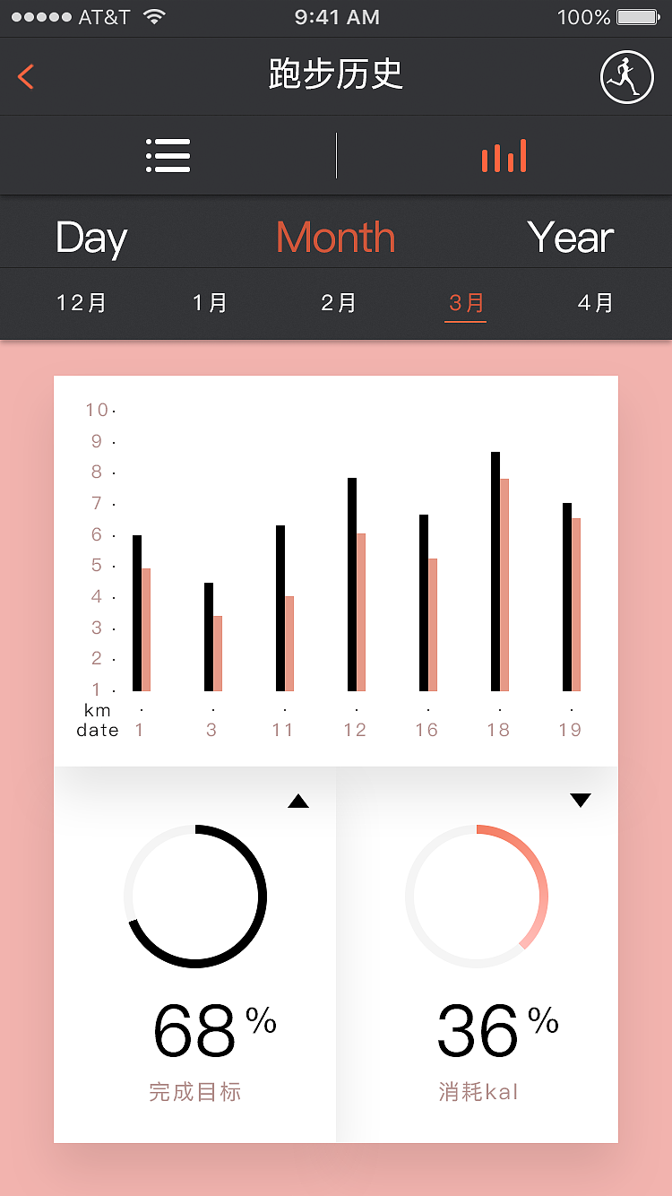 跑步APP界面设计