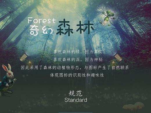 奇幻森林主题图标设计