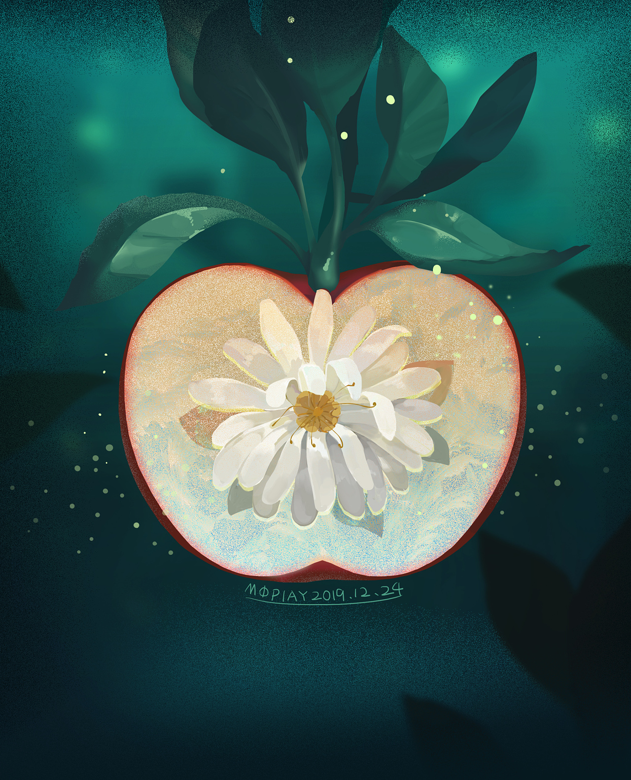 冰糖心苹果|插画|商业插画|魔玩 - 原创作品 - 站酷 (zcool)