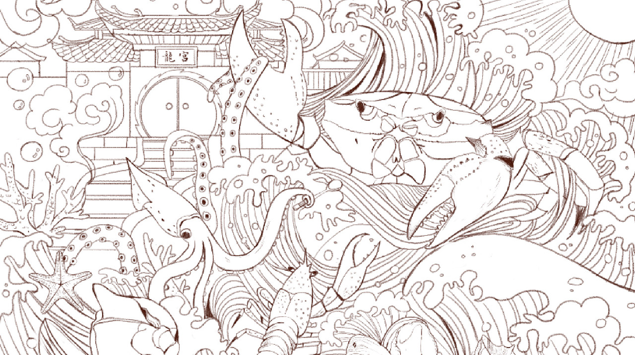 海鲜品牌插画设计|插画|商业插画|罐头品牌设计 - 原创作品 - 站酷