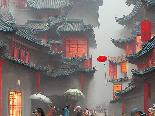 #AI创作实验室#新春集市