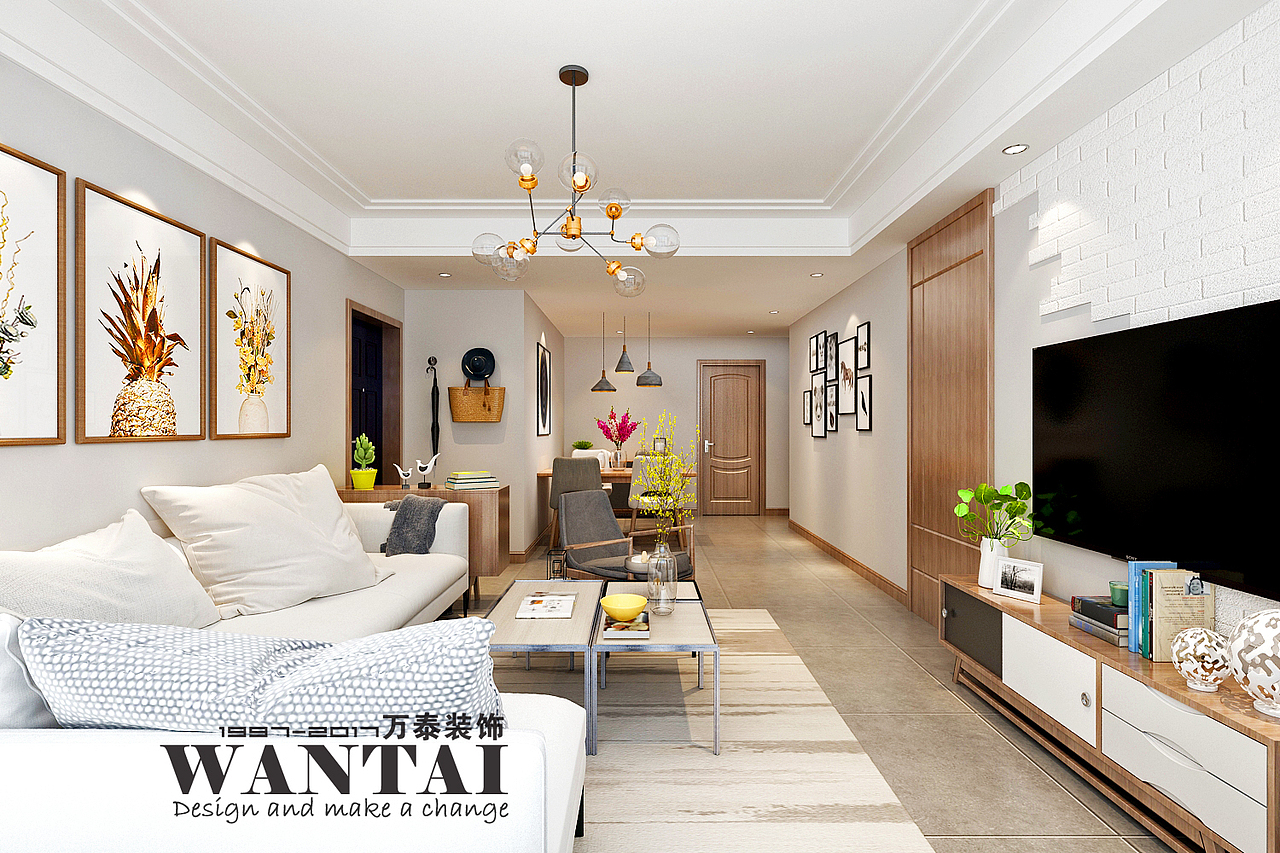 济宁睿湖壹号2#120平米现代风格效果图