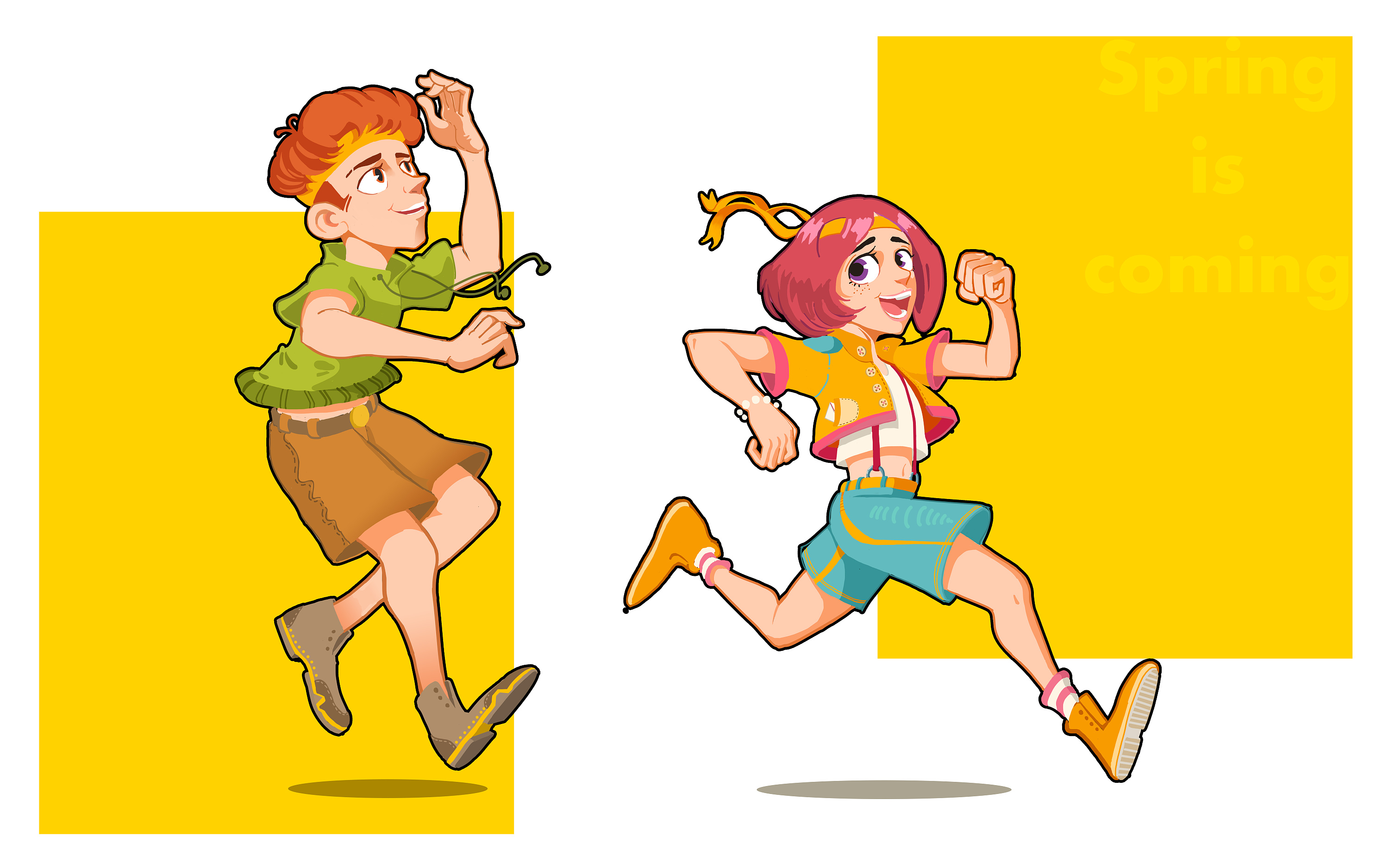 春天来啦|动漫|其他动漫|lychee123 - 原创作品 - 站酷 (zcool)