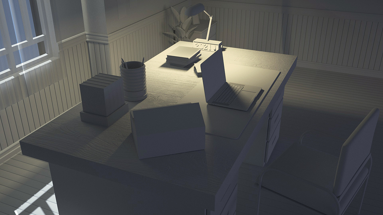 C4D室內(nèi)場(chǎng)景建模渲染練習(xí)（圖ZMjcwNTIzNzE2） - 建筑/空間 - 站酷設(shè)計(jì)師本吾原創(chuàng)素材 - 站酷ZCOOL