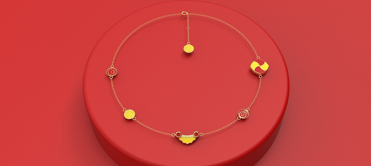 故宫“一砖一瓦”主题贵金属首饰设计