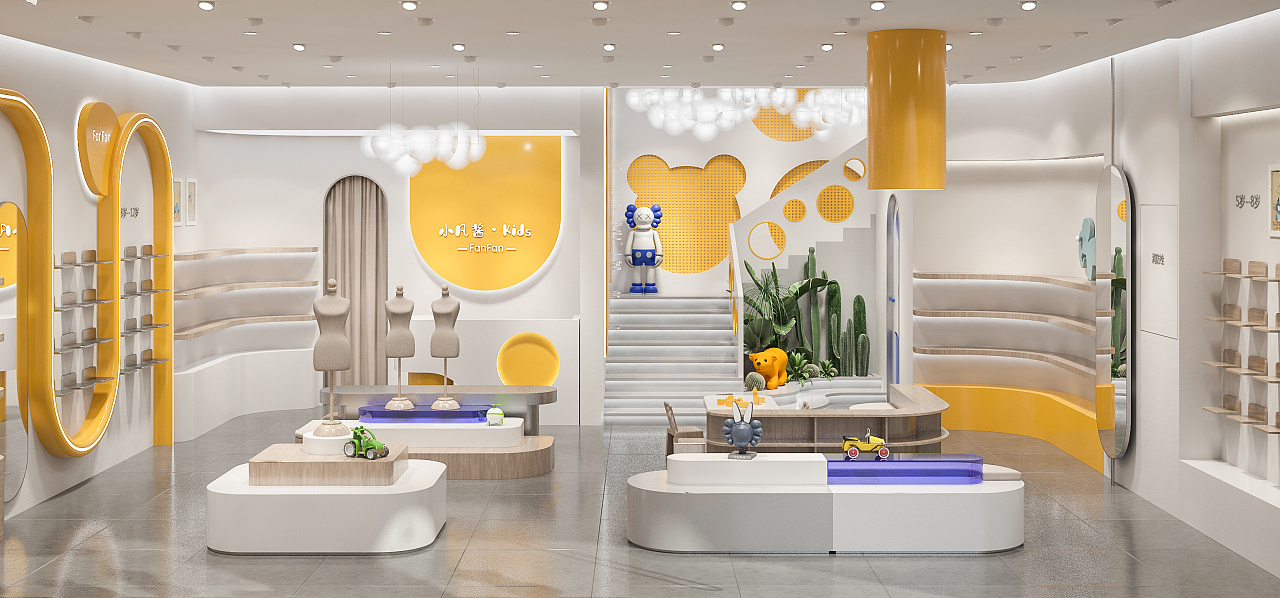 童鞋店|空间|商业空间设计|李明全 - 原创作品 - 站酷 (zcool)