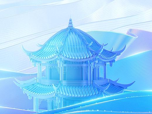 电子银行banner三维动画演绎