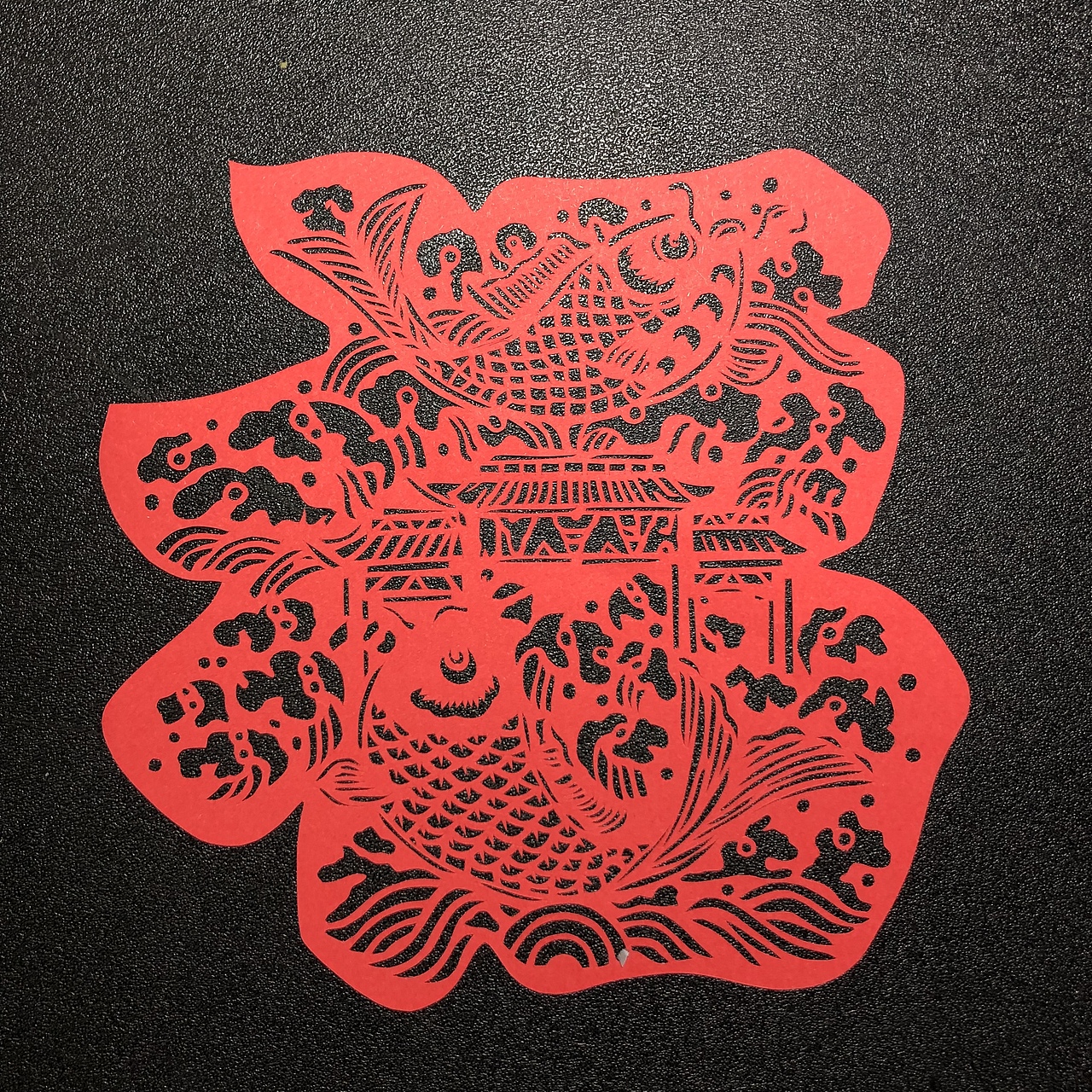 剪纸 福|纯艺术|绘画|橘子水晶_临摹作品-站酷zcool