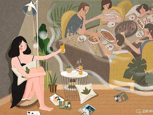 場(chǎng)景插畫（個(gè)人主頁(yè)-ZNDYzNzc0NjA=） - 商業(yè)插畫 - 站酷設(shè)計(jì)師果果果鏡子原創(chuàng)素材 - 站酷ZCOOL