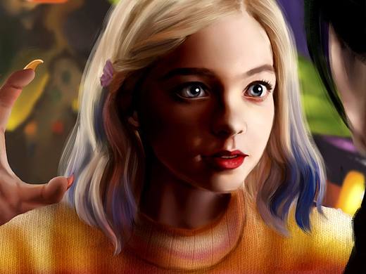 一只可爱的小狼妹