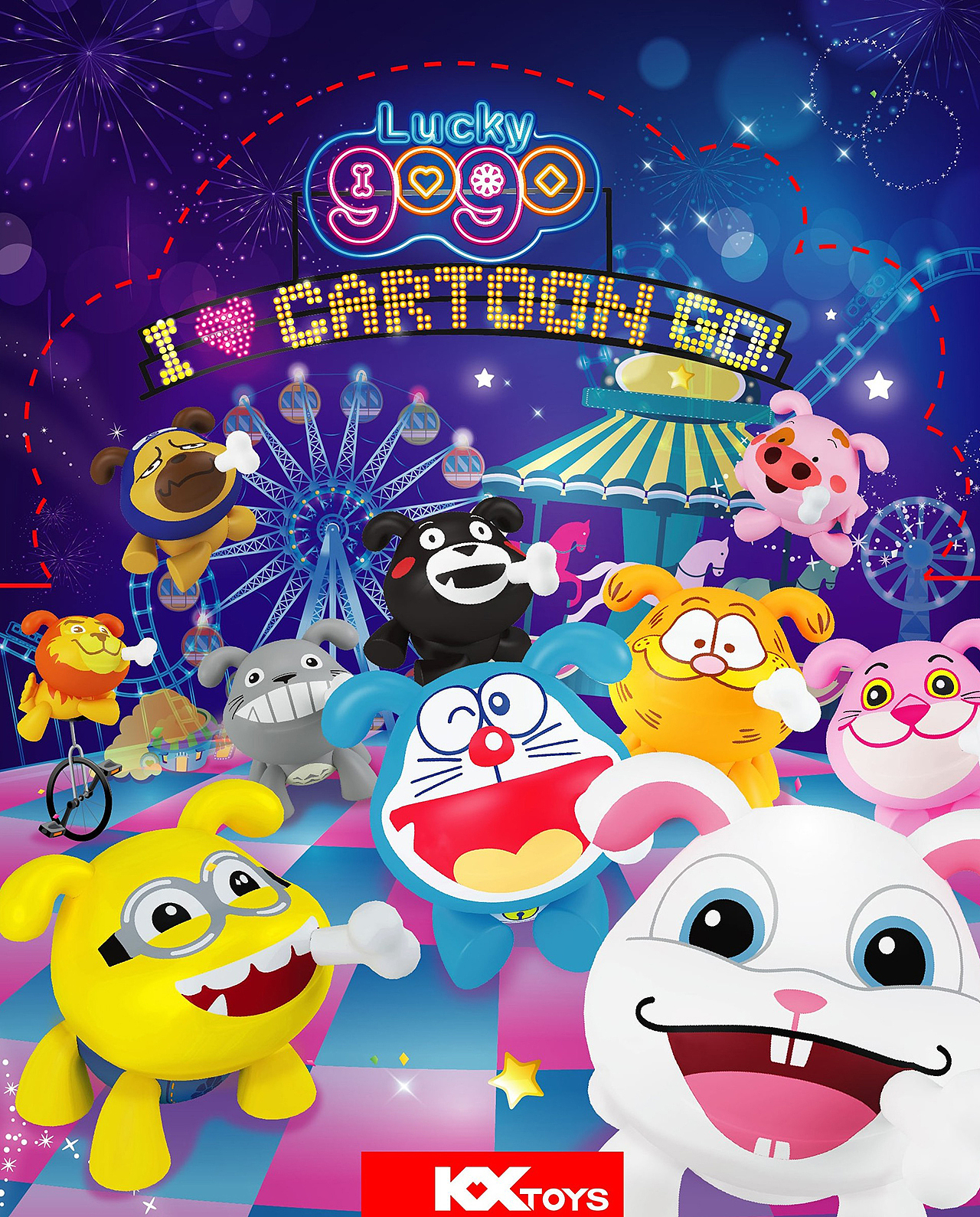 luckygogo创意玩偶盲盒系列第2季包装作品