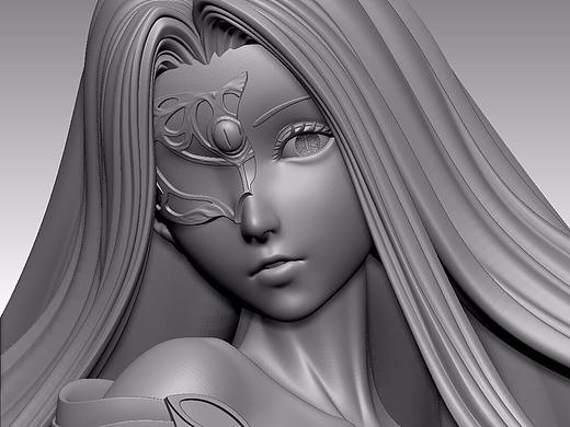 fgo 戈尔贡 3D建模 手办原型